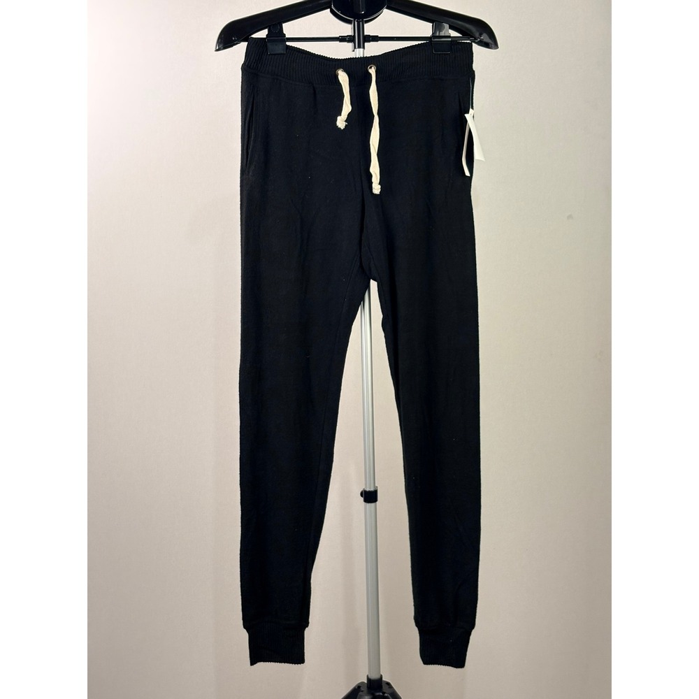 Theo & Spence Black Knit Joggers Drawstring Sweatpants Small NWT 59424Y